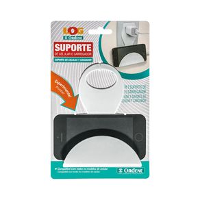 Suporte-de-Tomada-para-Celular-Plastico-Branco-Log-Ordene-embalagem Suporte-de-Tomada-para-Celular-Plastico-Branco-Log-Ordene-embalagem
