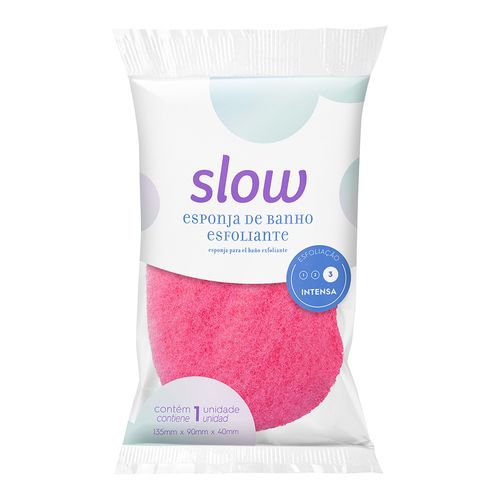 esponja-banho-esfoliante-pink-slow-LS7509-embalagem esponja-banho-esfoliante-pink-slow-LS7509-embalagem