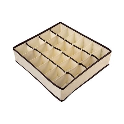Organizador-de-Gavetas-para-Calcinha-TNT-para-24-Peca-Bege-My-Closet-Ordene-still--1-