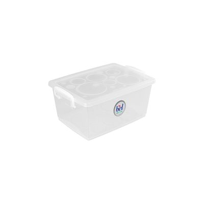 Caixa-Organizadora-Plastica-com-Alca-Cristal-15L-Bel-Ordene-still