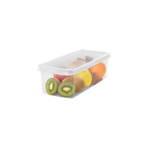 Caixa-Organizadora-Plastica-para-Legumes-e-Saladas-Pequena-Transparente-Utti-Ordene-ambientada