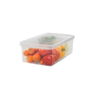 Caixa-Organizadora-Plastica-para-Legumes-e-Saladas-Media-Transparente-Utti-Ordene-ambientada