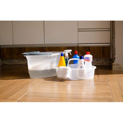 Balde-oval-plastico-transparente-14L-hydrus-Sanremo-Ambientada
