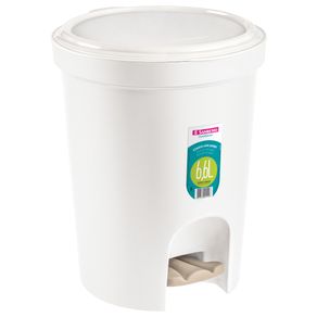 Lixeira-Plastica-Redonda-com-Pedal-Branca-66L-Casablanca-Sanremo-still Lixeira-Plastica-Redonda-com-Pedal-Branca-66L-Casablanca-Sanremo-still