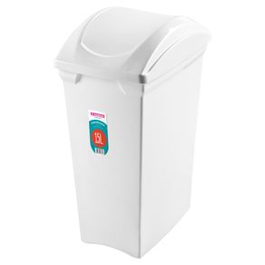 Lixeira-Plastica-com-Tampa-Basculante-Branca-15L-Casablanca-Sanremo-still Lixeira-Plastica-com-Tampa-Basculante-Branca-15L-Casablanca-Sanremo-still