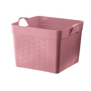 Cesto-Organizador-Quadrado-Plastico-Rosa-22L-Moolti-Sanremo-still Cesto-Organizador-Quadrado-Plastico-Rosa-22L-Moolti-Sanremo-still