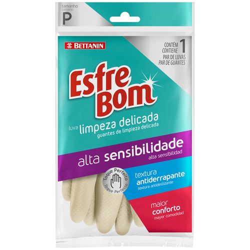 Luva-Latex-para-Limpeza-Delicada-Pequena-Branca-EsfreBom-Bettanin-embalagem