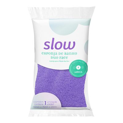 esponja-banho-duoface-esfoliante-slow-LS7503-embalagem