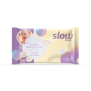 Lencos-Umedecidos-Wipes-Slow-Baby-48-Unidades-embalagem Lencos-Umedecidos-Wipes-Slow-Baby-48-Unidades-embalagem