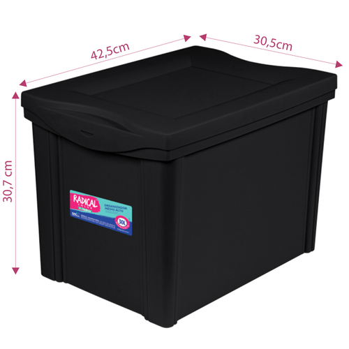 Caixa-Organizadora-Plastica-Media-Alta-Preta-30L-Radical-Color-Ordene-still2 Caixa-Organizadora-Plastica-Media-Alta-Preta-30L-Radical-Color-Ordene-still2