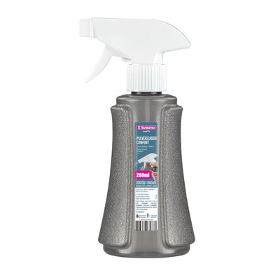 Pulverizador-Manual-Borrifador-Spray-Plastico-Preto-280ml-Comfort-Sanremo