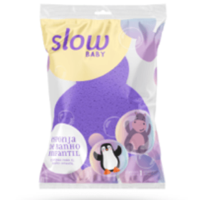 Esponja-para-Banho-Infantil-Slow-Baby-embalagem