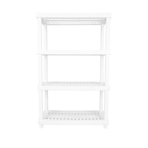Estante-Plastica-com-4-Prateleiras-Branca-Vig-Ordene-still Estante-Plastica-com-4-Prateleiras-Branca-Vig-Ordene-still