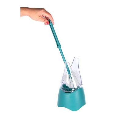 Escova-Sanitaria-para-Banheiro-com-Suporte-de-Plastico-Petalas-Azul-Tiffany-Novica-Bettanin-4