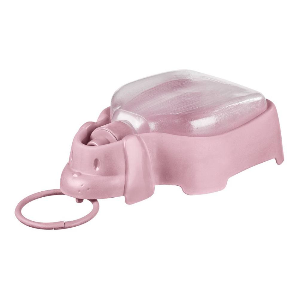 Encontraproduto.com.br - Bebedouro Plástico Portátil Pet Rosa - Sanremo