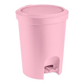 Lixeira-Plastica-Infantil-com-Pedal-Rosa-Baby-Sanremo-66L Lixeira-Plastica-Infantil-com-Pedal-Rosa-Baby-Sanremo-66L