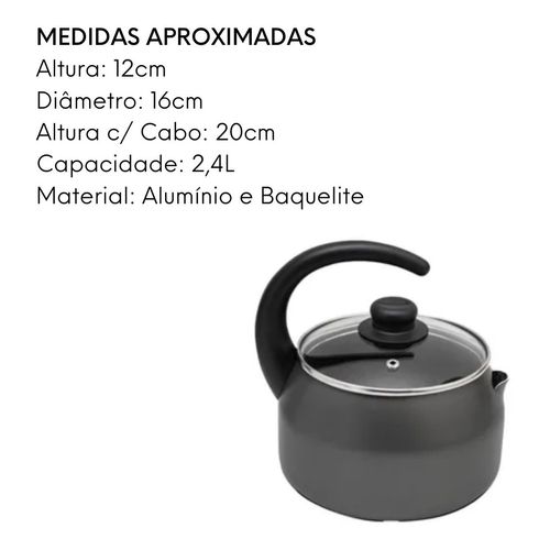 Chaleira-Antiaderente-Ultra-em-Aluminio-com-Tampa-de-Vidro-Gourmet-Multiflon-18cm-qualidadesemedidas