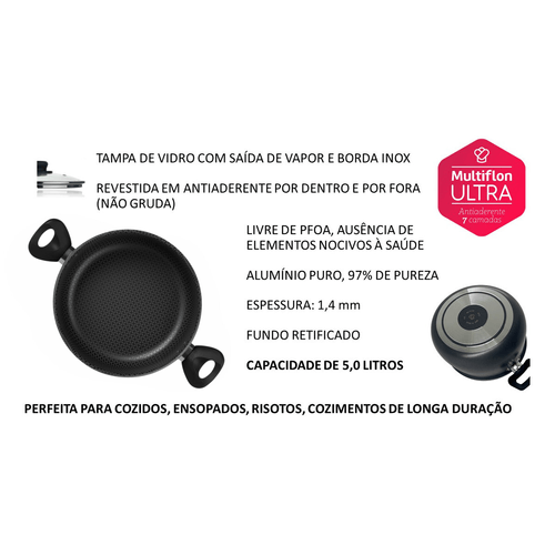 Cacarola-Antiaderente-Ultra-em-Aluminio-com-Tampa-de-Vidro-Preta-Gourmet-Multiflon-24cm-still4