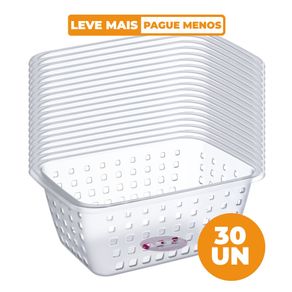 Kit-30-Cestos-Organizadores-Plasticos-Cristal-5-2L-Log-Ordene-1 Kit-30-Cestos-Organizadores-Plasticos-Cristal-5-2L-Log-Ordene-1