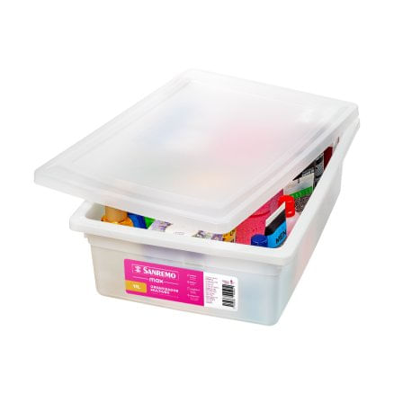 Organizador Multiuso Plástico Branco 11L Max Sanremo